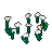 Daisies, pixel-art sprite