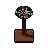 Dartboard, pixel-art sprite