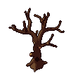 Dead tree, pixel-art sprite