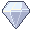 Diamond, pixel-art sprite