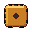 Golden die, pixel-art sprite