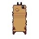 Jetty, pixel-art sprite