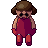 Rag doll, pixel-art sprite