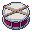 Drum, pixel-art sprite
