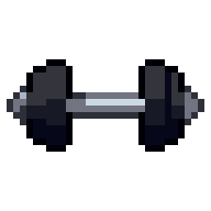 Dumbbell, animated pixel-art GIF