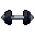 Dumbbell, pixel-art sprite