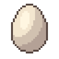 Huevo, GIF animado de pixel art
