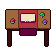 Enchanting table, pixel-art sprite