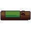 Fallen log, pixel-art sprite