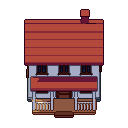Farmhouse, pixel-art sprite