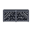 Chain-link fence, pixel-art sprite