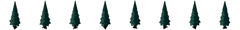 Fir from all 8 sides, animated pixel art