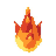 Fire, animated pixel-art GIF