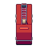Fire engine, pixel-art sprite