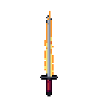 Espada de llamas, GIF animado de pixel art