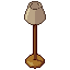 Floor lamp, pixel-art sprite