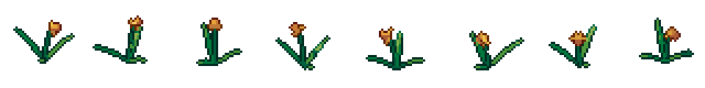 Narciso desde sus 8 lados, pixel art animado