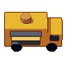 Food truck, pixel-art sprite