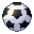 Football, pixel-art sprite