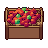 Fruit crate, pixel-art sprite