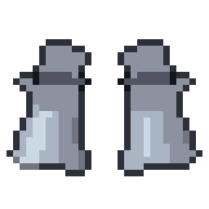 Gantelets, GIF animé en pixel art