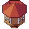 Gazebo, pixel-art sprite