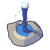 Geyser, pixel-art sprite