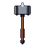 War hammer, pixel-art sprite