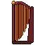 Harp, pixel-art sprite