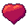 Heart, pixel-art sprite