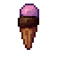 Eiscreme, animiertes Pixel-Art-GIF