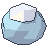 Ice block, pixel-art sprite