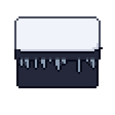 Icicles, animated pixel-art GIF
