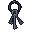 Key ring, pixel-art sprite