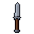 Hunting knife, pixel-art sprite