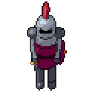 Chevalier, GIF animé en pixel art