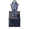 Knight statue, pixel-art sprite