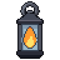 Lantern, animated pixel-art GIF