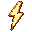 Energy bolt, pixel-art sprite