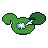 Lily pads, pixel-art sprite