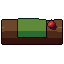 Hollow log, pixel-art sprite