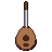 Lute, pixel-art sprite