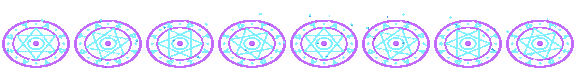 Magic circle from all 8 sides, animated pixel art