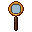 Magnifying glass, pixel-art sprite