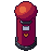Post box, pixel-art sprite
