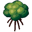 Mangrove, pixel-art sprite
