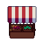 Market stall, pixel-art sprite