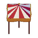 Merchant tent, pixel-art sprite