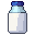 Milk bottle, pixel-art sprite