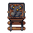 Minecart, pixel-art sprite